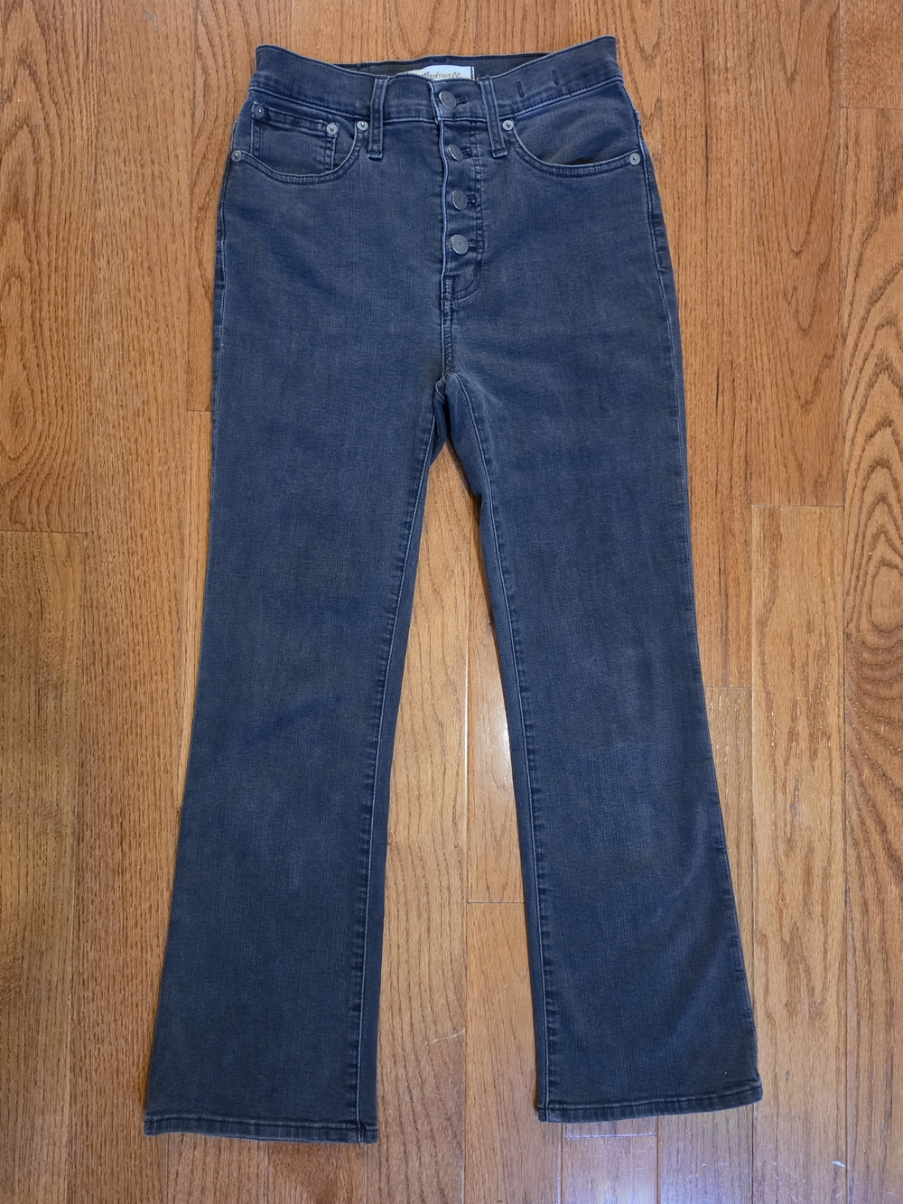 Madewell Cali Demi Boot Cut Jeans In Bellspring Wash Size 25 Button Up Fly
